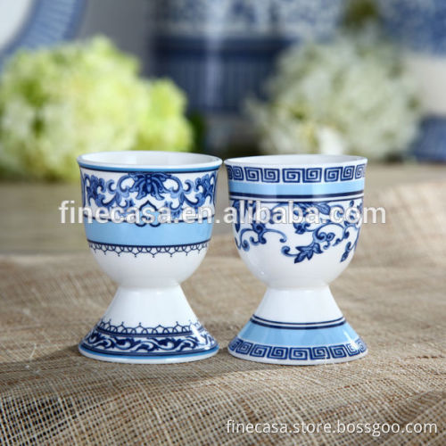 Elegant Fine New Bone China Egg Holder set of Blue in China